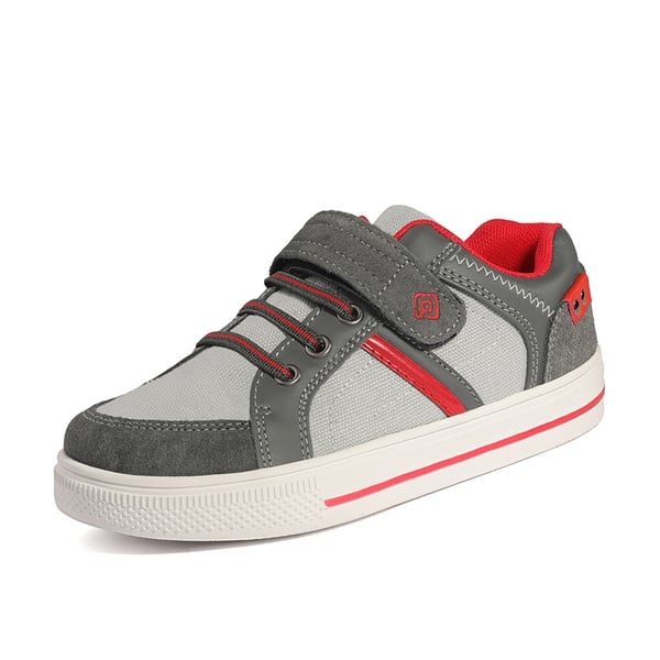 [LilLegends TimberTot] Kids Lightweight Fashion Sneakers - GREY RED -  0